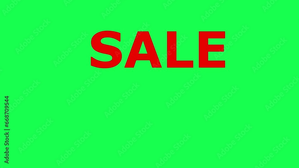 Animation SALE Up to 80 percent OFF slogan for online e-commerce business, motion effect video footage on green screen Animation SALE Up to 80 percent OFF slogan for online e-commerce business, motion effect video footage on green screen