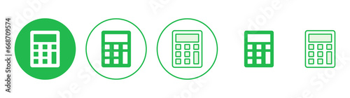 Calculator icon set. Accounting calculator icon. calculator vector