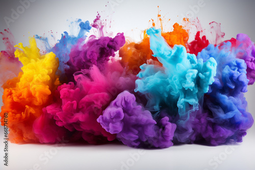 abstract watercolor background, smoke bomb