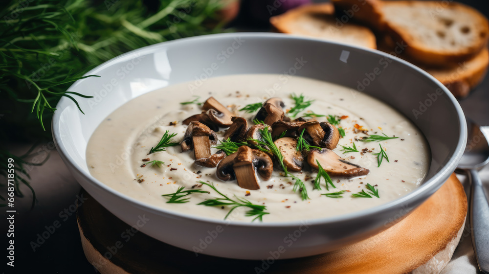 Mushroom soup  Generative Ai