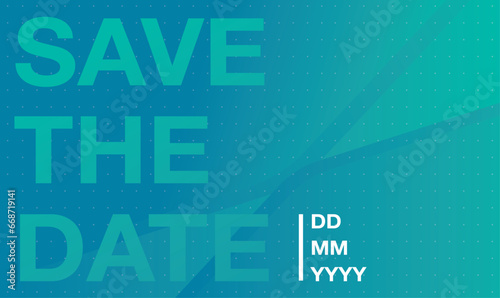 Save the date banner. Can be used for business, marketing and advertising. logo graphic design of event summit made for Technology and upcoming events. Vector EPS 10