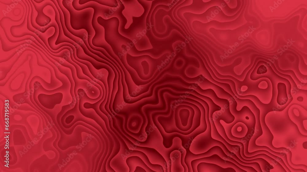 seamless looped wavy curve flowing gradient lines. Abstract twisted and wavy red animated gradient background. liquid gradient wave motion background.