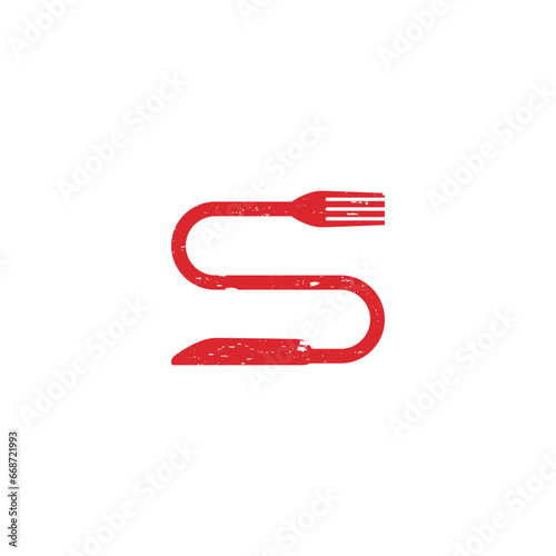 Food and restaurant letter s spoon set logo design, Brand Identity, flat icon, monogram, business, editable, eps, royalty free image, corporate brand, creative, icon