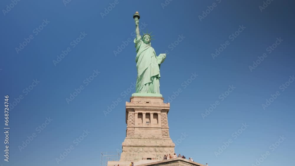 Statue of Liberty with clear sky in background
