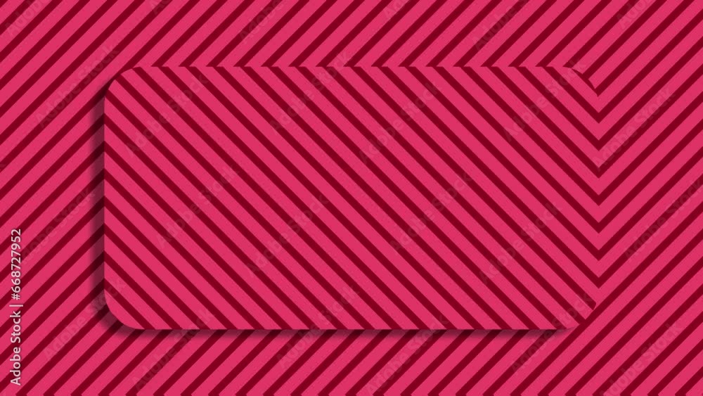Moving stripes of lines pattern inside a rectangle shape over opposite ...