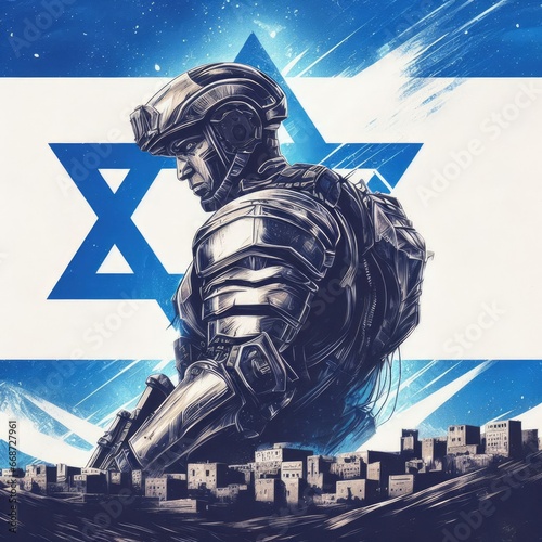 The war between Israel and Palestine Israel flag davids star symbol war bombing israeli palestine