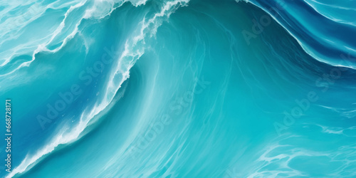Photography Abstract blue and white water ocean wave and curved line background
