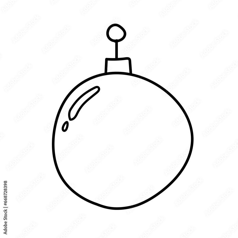 Christmas and new year line icons vector PNG Christmas and new year line icons vector PNG