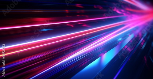 futuristic light rush, vibrant streaks creating an ethereal tunnel of glowing beams and abstract beauty.