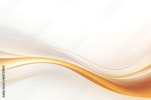 Abstract luxury white and gold wave background © Daria