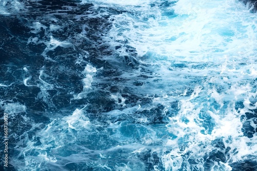 abstract dynamic wild sea ocean water splashing background © Denis