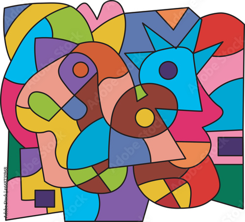 colorful abstract art for wallpaper
