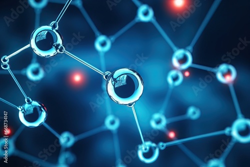 Atom or Molecule Model - Scientific Concept