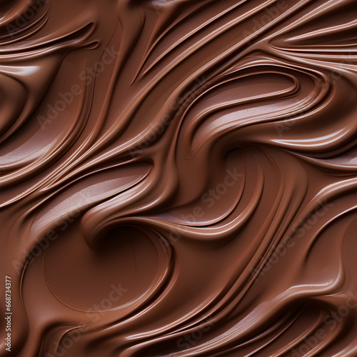 Melted chocolate with milk seamless pattern texture