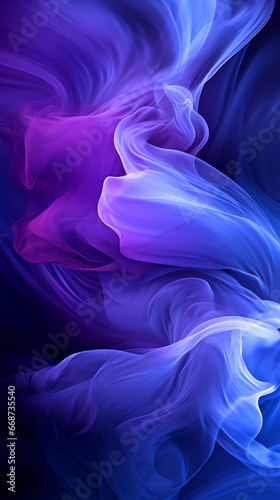 Immerse yourself in creative digital art with indigo and lavender, capturing the serenity and unique design of smoke patterns.