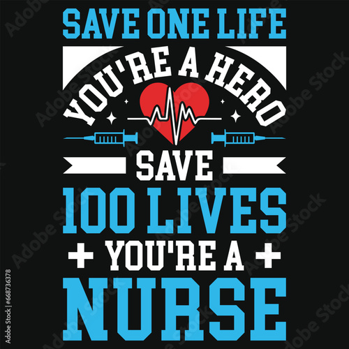 Best awesome nursing typography or graphics tshirt design