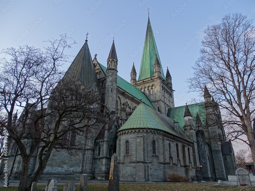 Trondheim, Norge, Norway, Norvège, cathedrale