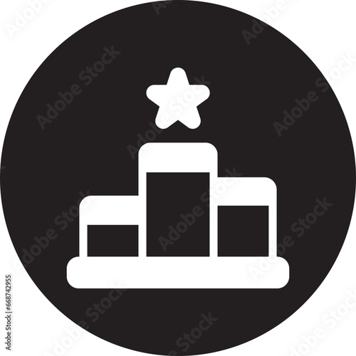 podium glyph icon