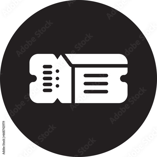 ticket glyph icon