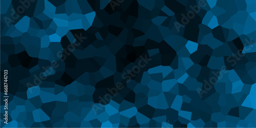 Quartz Navy blue Broken Stained Glass Background . Voronoi diagram background. Seamless pattern shapes vector Vintage Quartz surface white for bathroom or kitchen