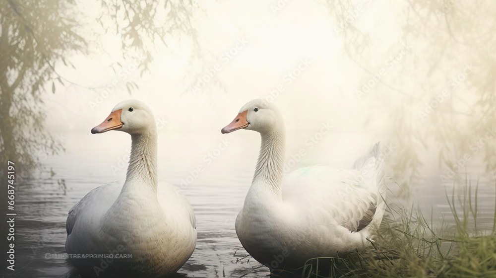 White geese White geese