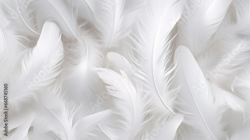 Fototapeta Naklejka Na Ścianę i Meble -  white feathers background