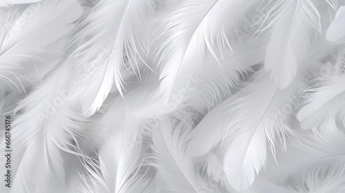 white feathers background