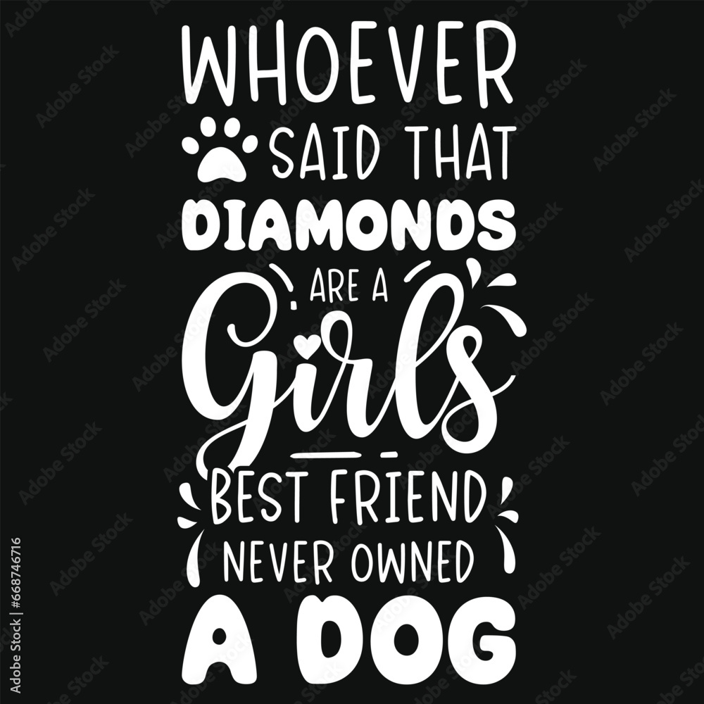 Naklejka premium Best awesome dogs puppy Bulldog shepherd dogs lovers typographic tshirt design