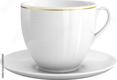Realistic vector illustration of cup of coffee.