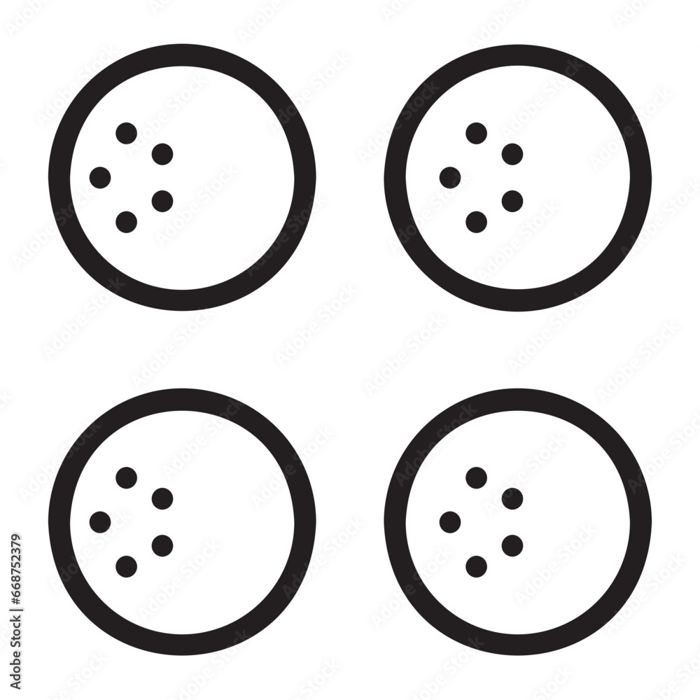 golf ball line icon golf ball line icon