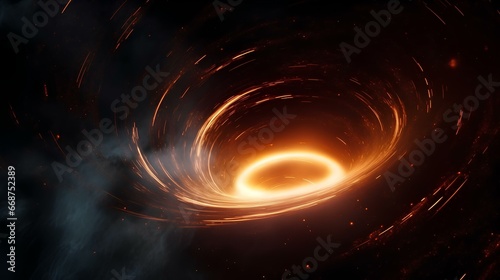 A funnel is a black hole in outer space that draws in vortices of light energy.