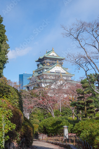 The castle is one of Japan's most famous landmarks and it played a major role in the unification of Japan during the sixteenth century, Osaka Castle Japan