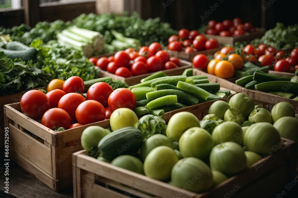 Assortment of fresh vegetables Assortment of fresh vegetables