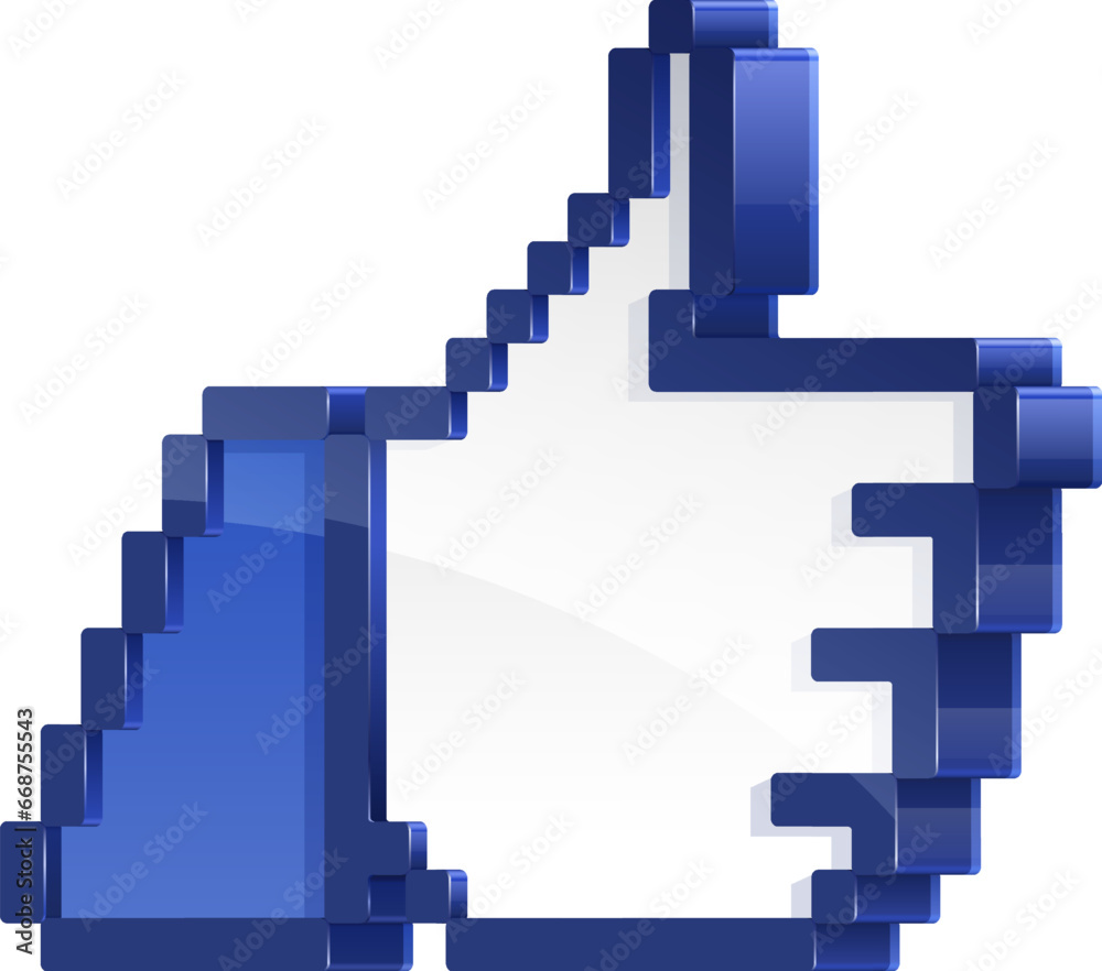 Fototapeta premium Realistic high detailed vector illustration of thumb up concept