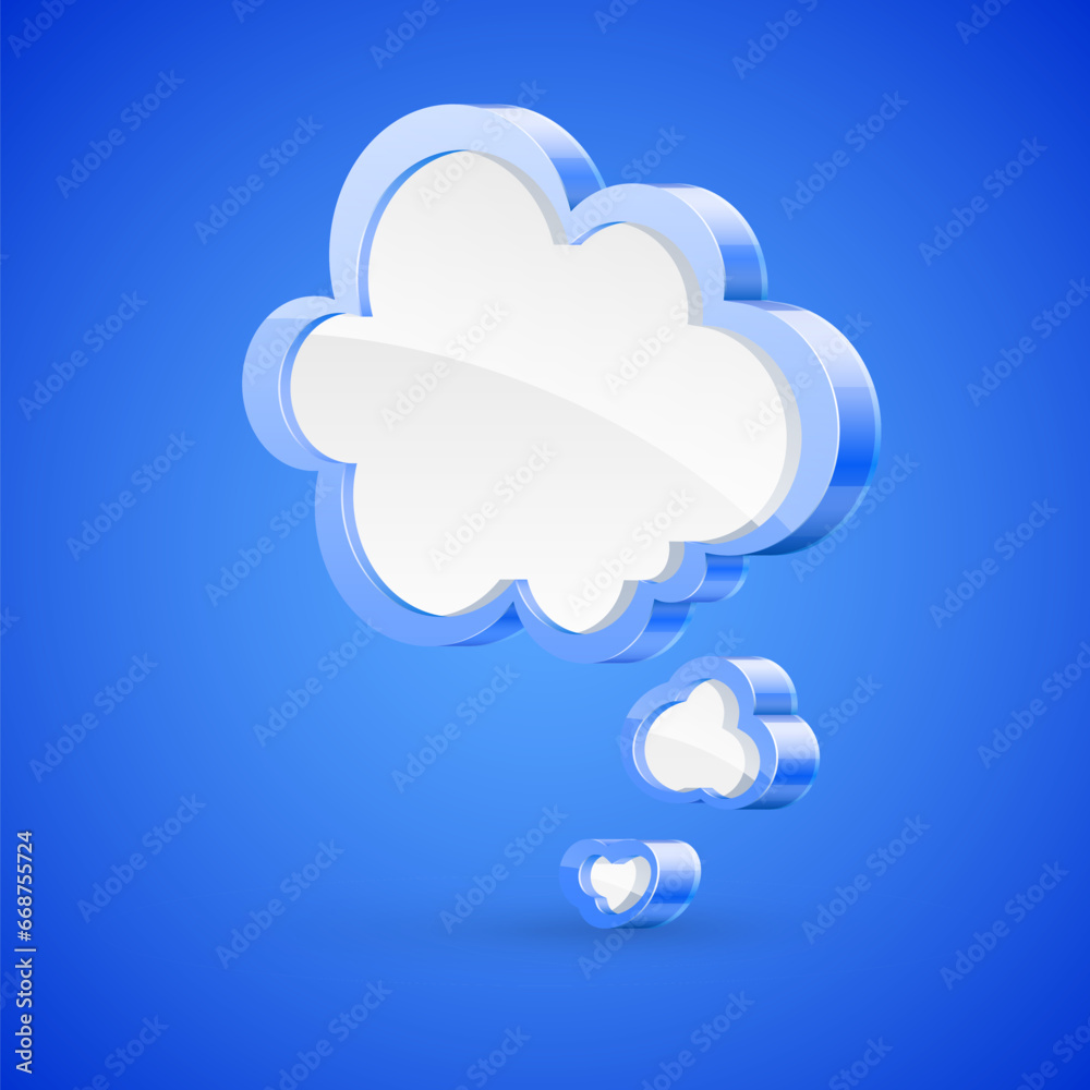 High detailed vector illustration of speech bubble concept High detailed vector illustration of speech bubble concept
