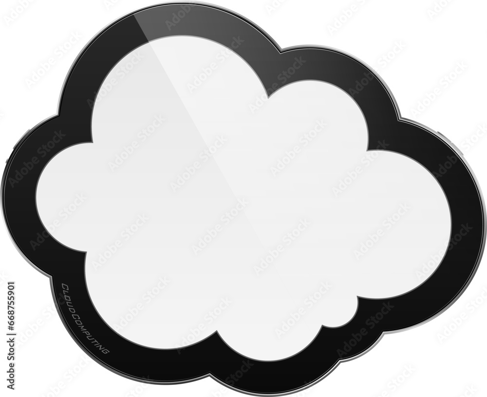 Vector illustration of abstract isolated cloud. Cloud computing concept. Vector illustration of abstract isolated cloud. Cloud computing concept.