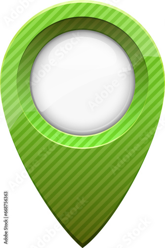 Vector illustration of map marker isolated on white background