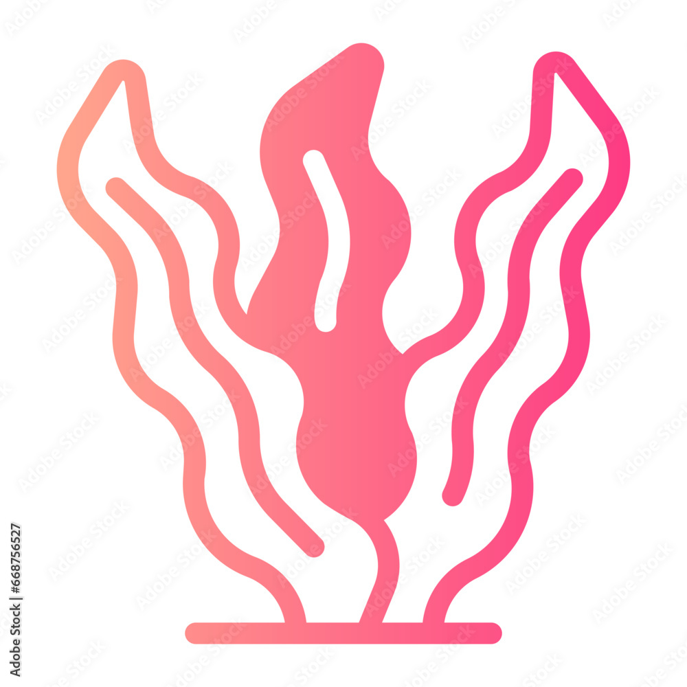 seaweed gradient icon seaweed gradient icon
