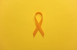 Yellow ribbon, childhood cancer awareness day symbol