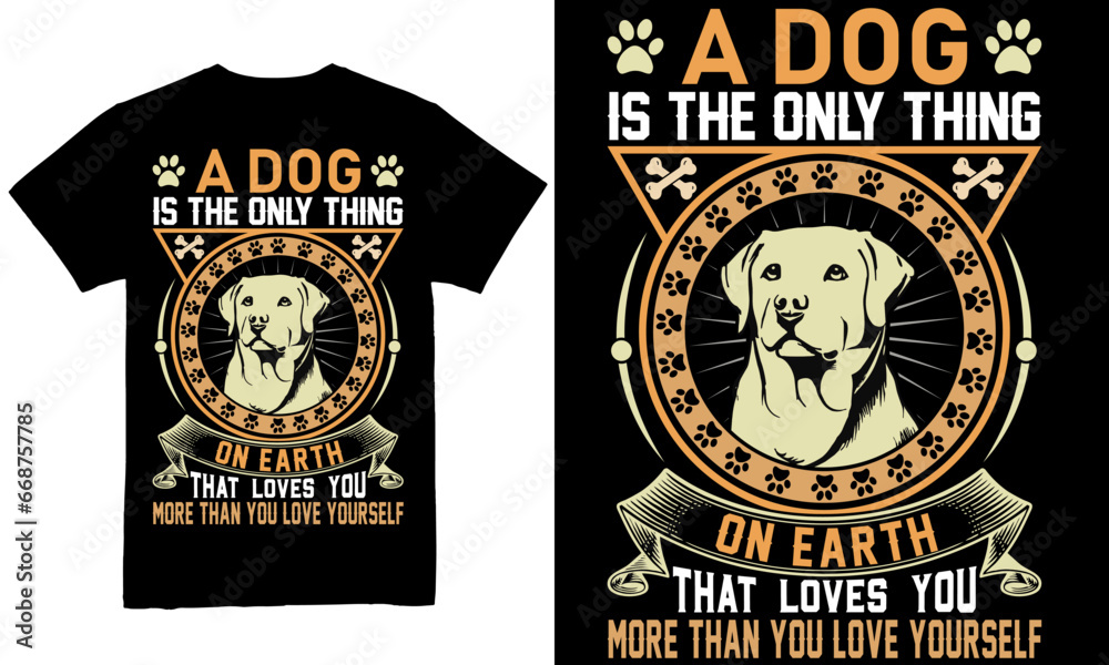 Labrador Dog T-shirt Design