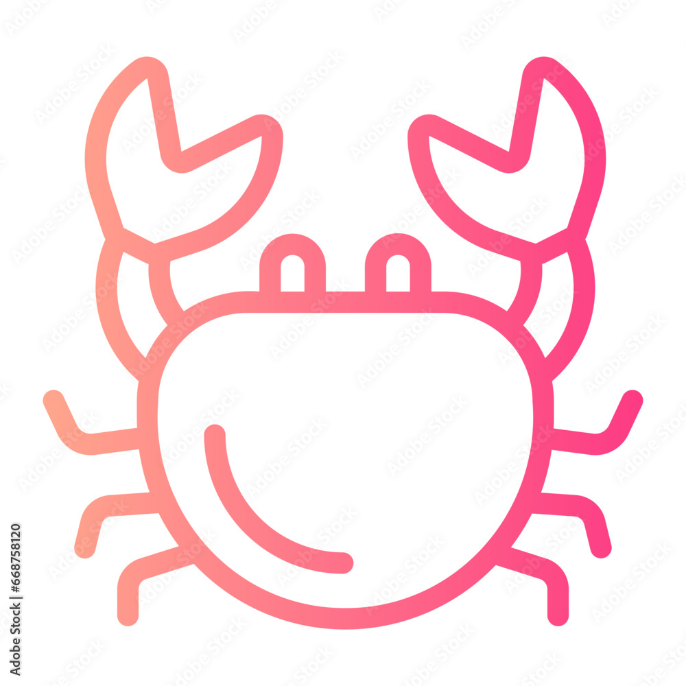 crab gradient icon