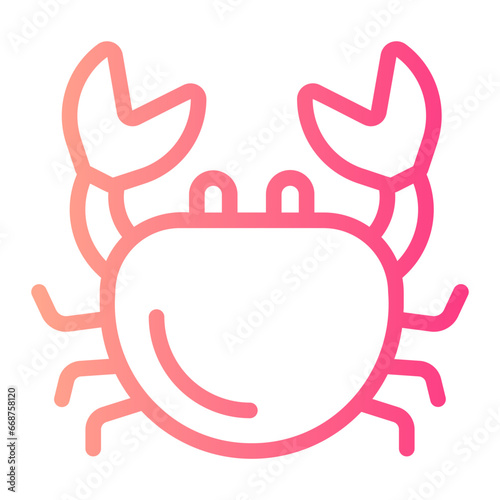 crab gradient icon