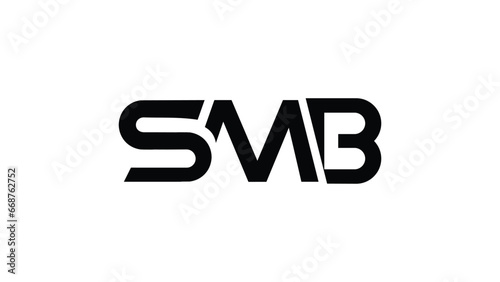 SMB Letter Initial Logo Design Template Vector Illustration, Modern logo design vector icon.
