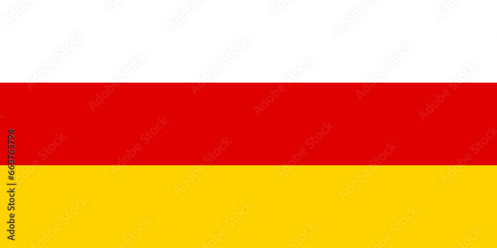 Naklejka premium Flag of North Ossetia