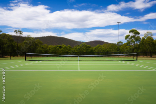 Serenity on the Tennis Court: Rural Retreat