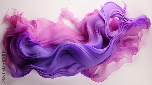 Generative AI. Purple paint