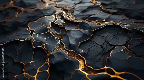 Generative AI. Abstract image of lava