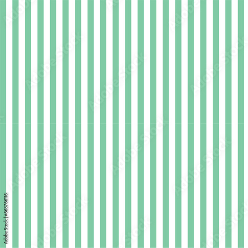 Seamless abstract stripes background . Green and white stripes pattern. Vertical stripes pattern.