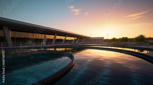 Wallpaper Mural A water treatment plant or Sewage treatment plant. Torontodigital.ca