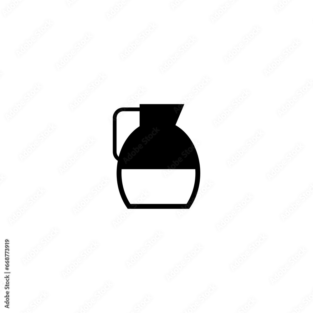  Water jug icon isolated on white background 